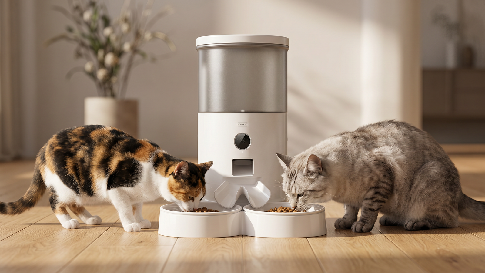 真空保存と予約給餌で、多頭飼いの食事ストレスを減らす